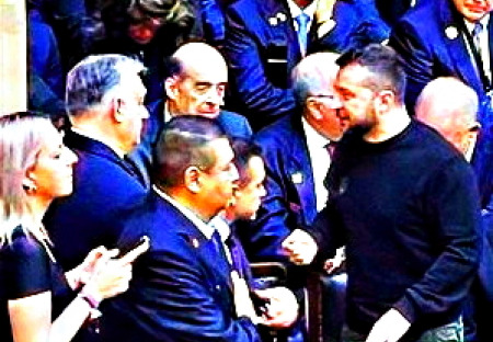 Zelensky y Orbán mantuvieron una charla "amistosa" en Buenos Aires